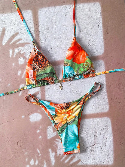 Micro Bikini Women Swimsuit Two-Piece Bathing Suit Woman Swimwear 2026 Sexy Leopard Push up Thong Bikinis Sets Beachwear Summer