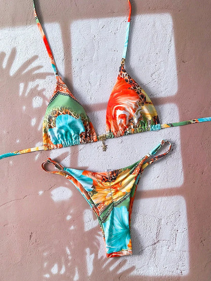 Micro Bikini Women Swimsuit Two-Piece Bathing Suit Woman Swimwear 2026 Sexy Leopard Push up Thong Bikinis Sets Beachwear Summer