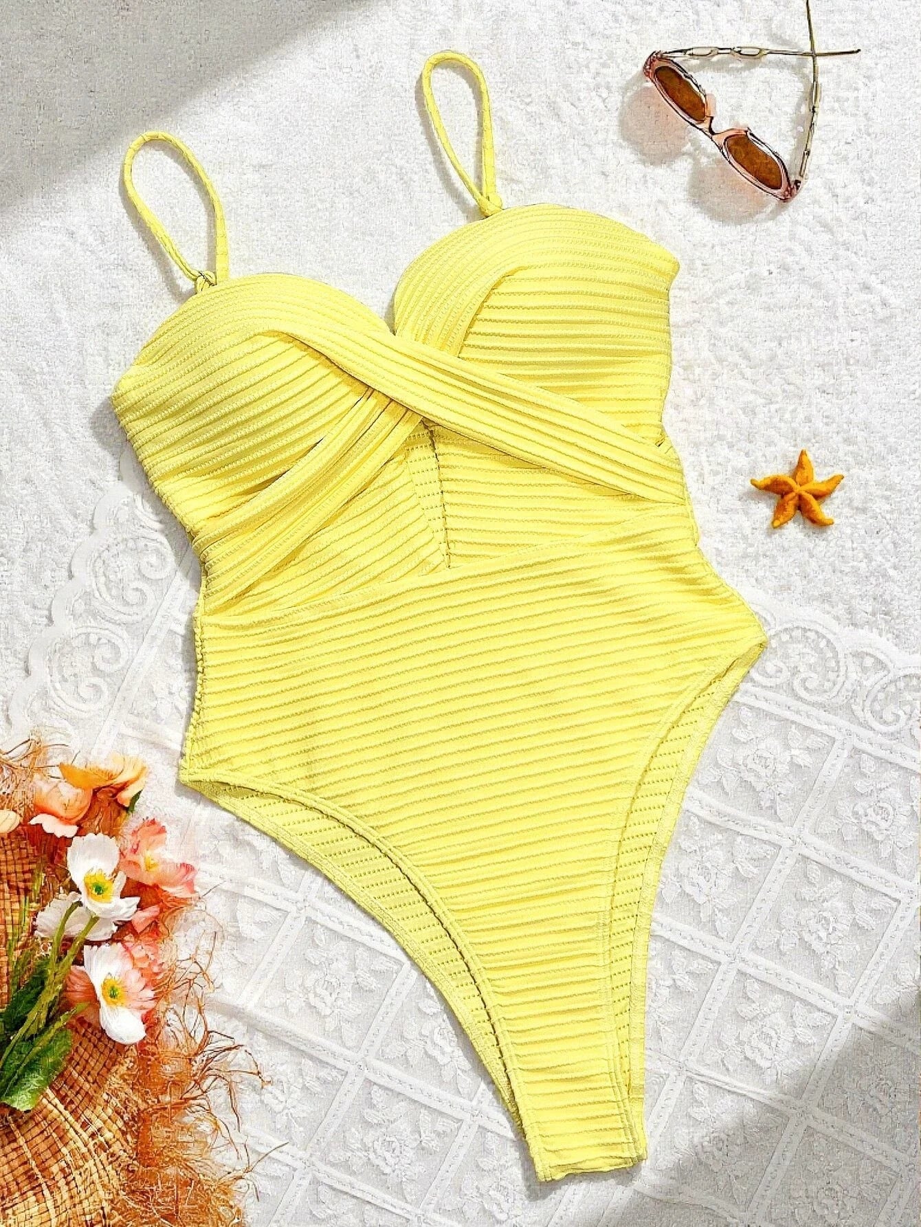 Women’s Cutout One-Piece Swimsuit With Tummy Control