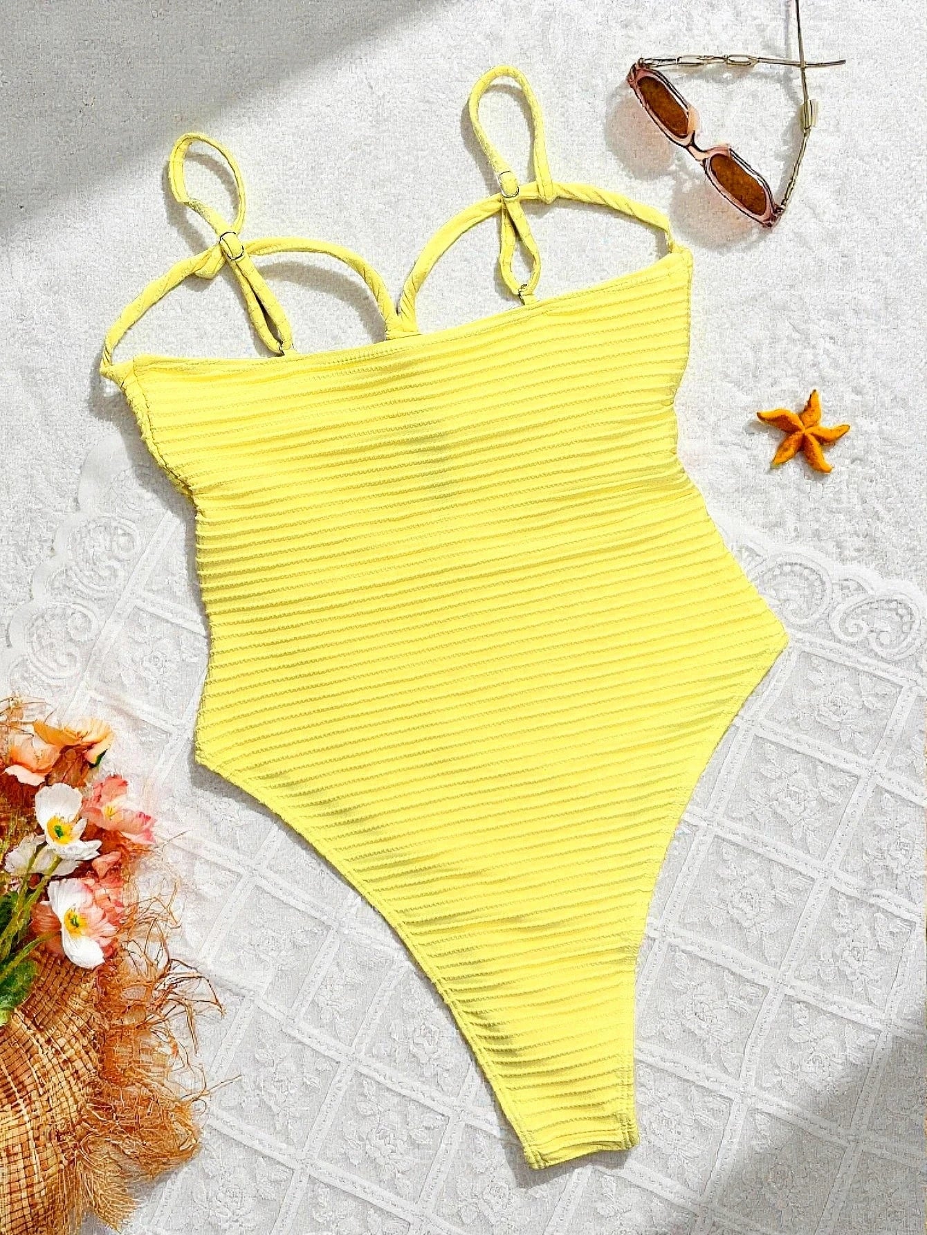 Women’s Cutout One-Piece Swimsuit With Tummy Control
