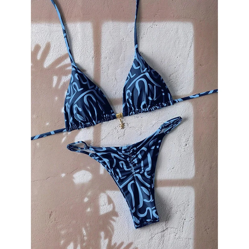 Micro Bikini Women Swimsuit Two-Piece Bathing Suit Woman Swimwear 2026 Sexy Leopard Push up Thong Bikinis Sets Beachwear Summer